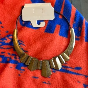 CATO Gold and Black Necklace, NWT
